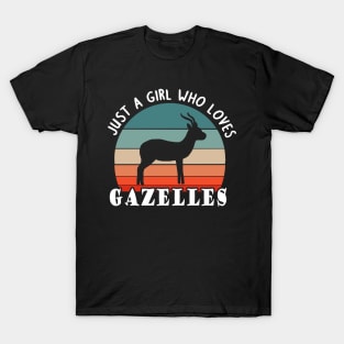 Girls gazelles love women lovers animals T-Shirt